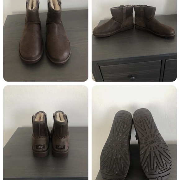 New Leather Ugg Boots Waterproof - Picture 2 of 4